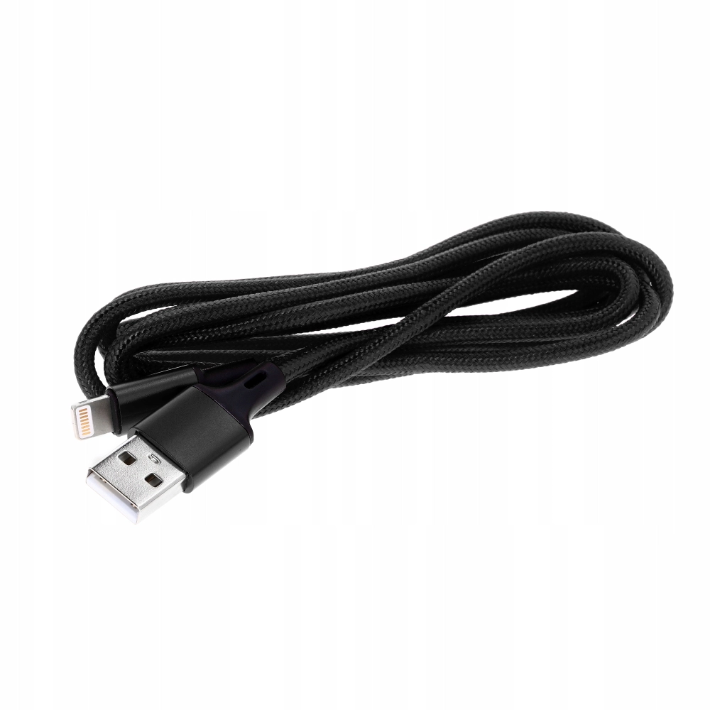 WZMOCNIONY KABEL USB LIGHTNING IPHONE NYLON 2,4A