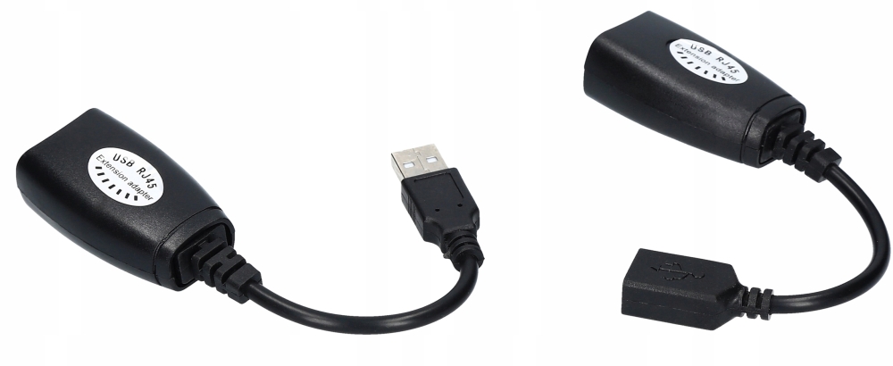 PRZEDŁUŻACZ USB MYSZKI EXTENDER RJ45 PO LAN 60M 5e