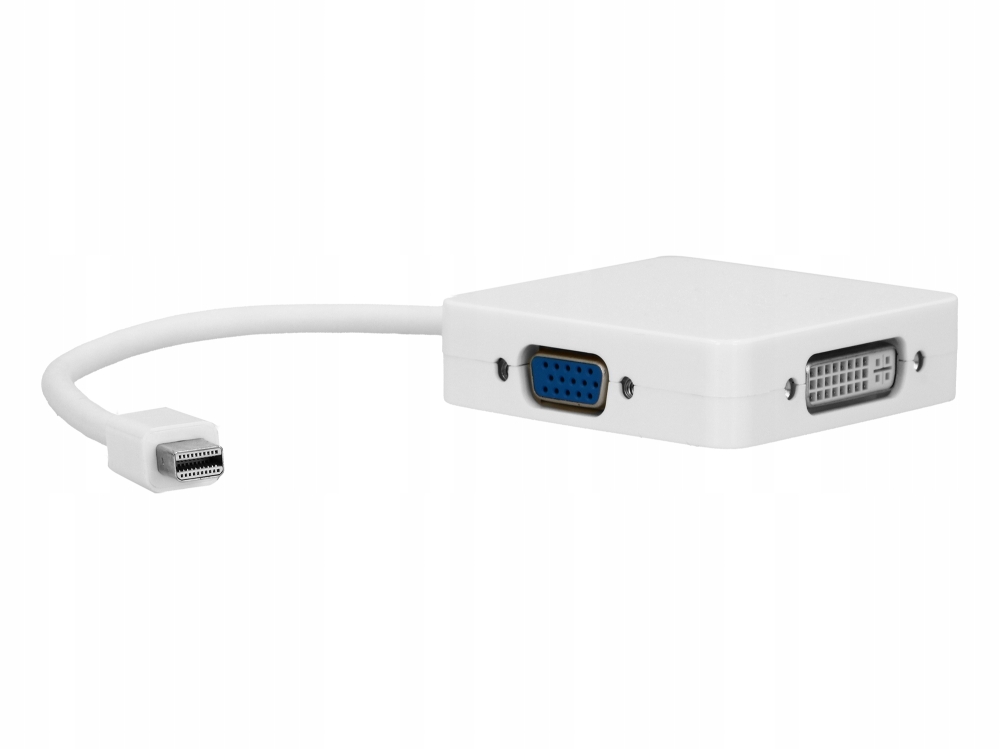 Adapter mini DisplayPort do HDMI VGA DVI Thunderbo