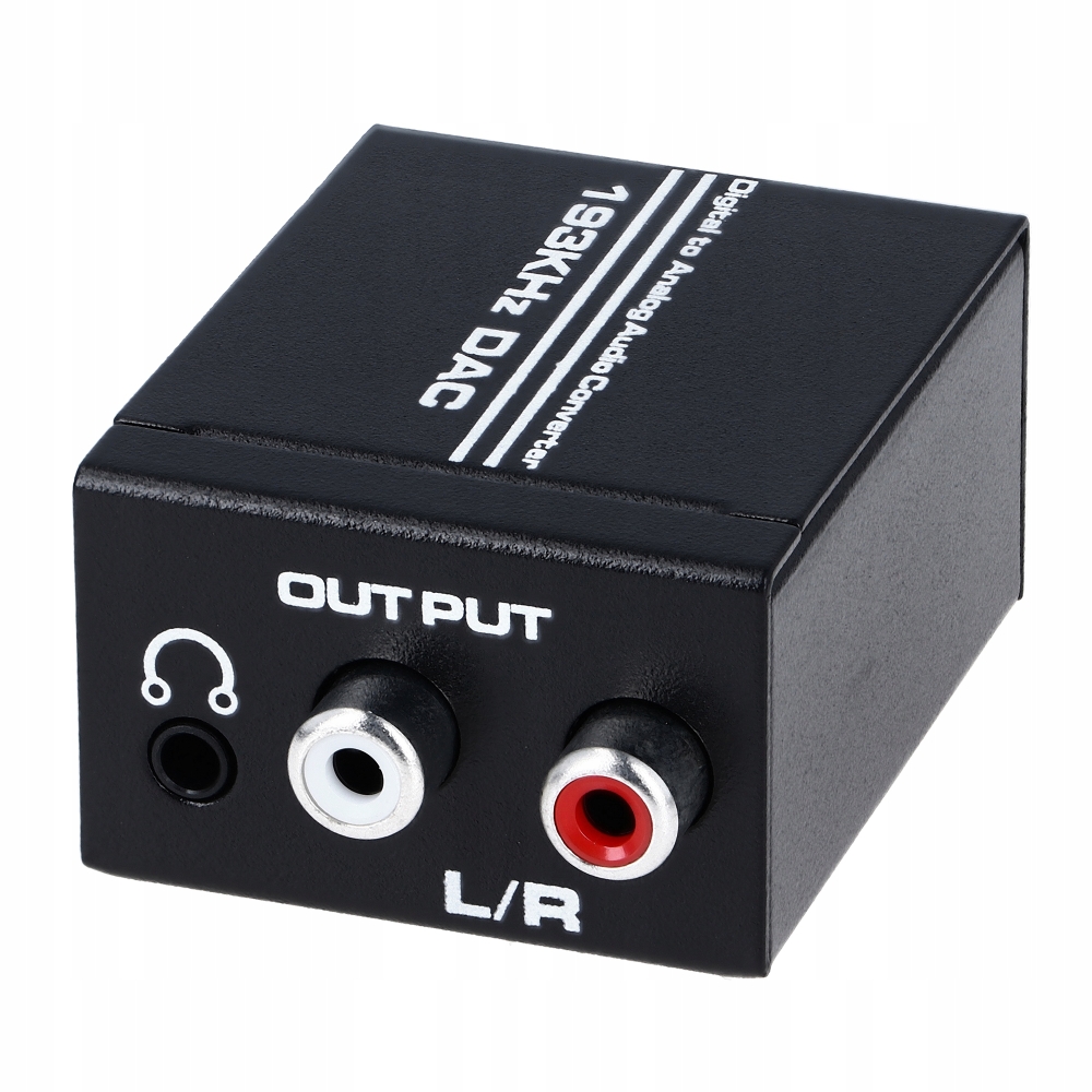 KONWERTER OPTYCZNY TOSLINK COAXIAL NA 2x CINCH RCA