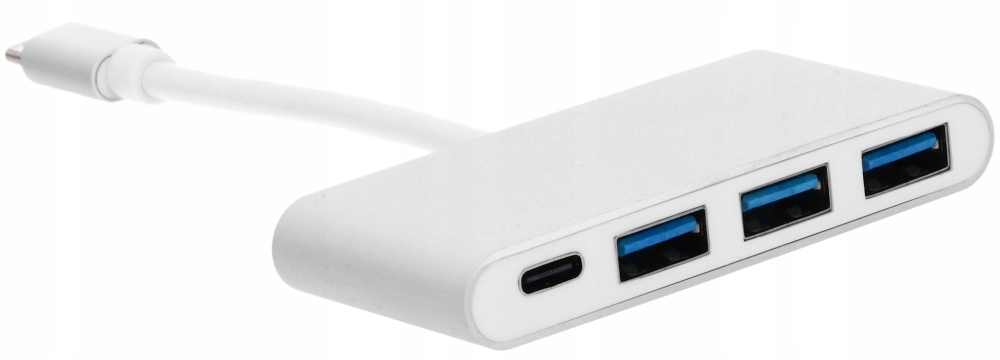 ADAPTER HUB USB C do 3xUSB 3.0 + USB C PD MacBook