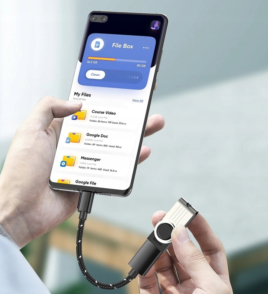 ADAPTER KABEL PRZEJŚCIÓWKA USB-C OTG 20V3A 10Gbps