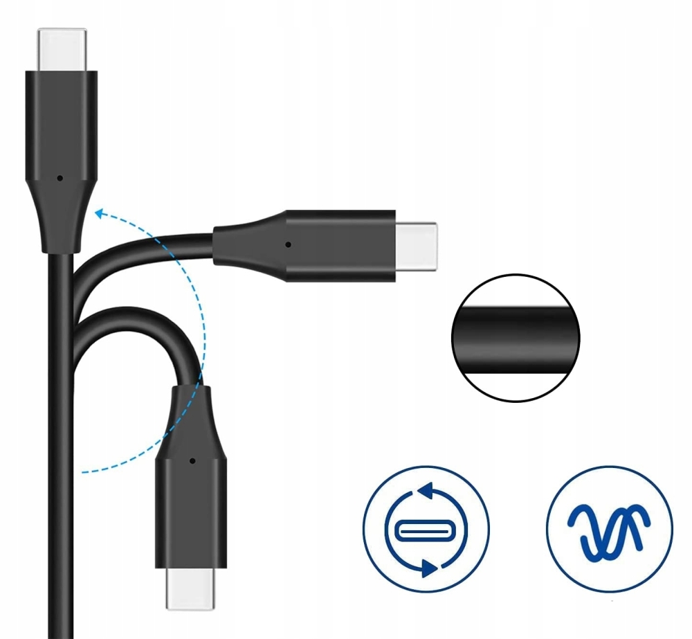 KABEL USB-C 3.1 - USB-A QUICK CHARGE 10Gbps 20V3A