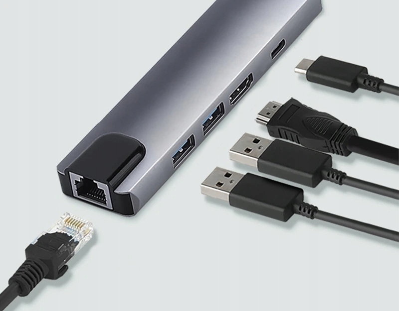 ADAPTER 5w1 USB-C Thunderbolt 3 HDMI 4K MacBook M1