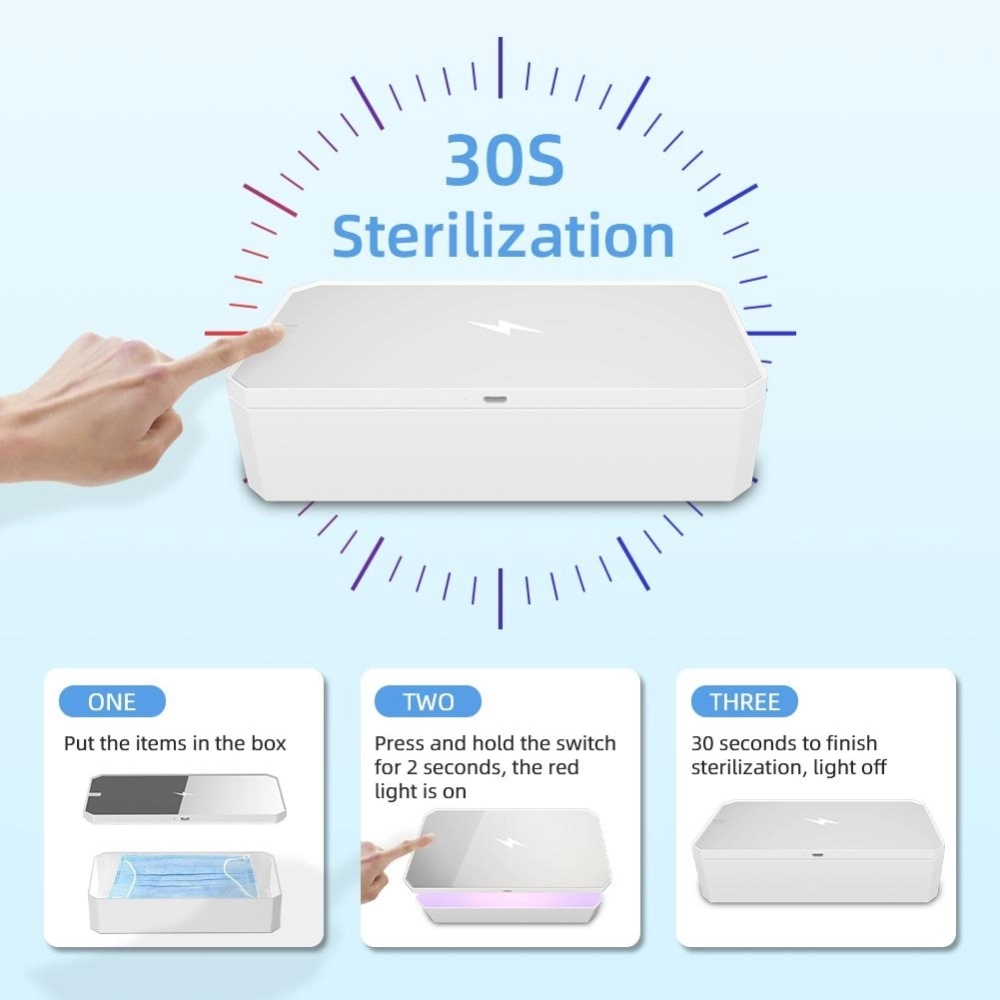 ŁADOWARKA BEZPRZEWODOWA STERYLIZATOR UV + LUSTERKO