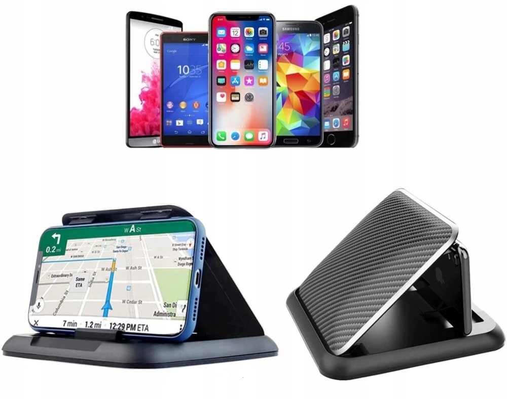 UCHWYT SAMOCHODOWY NA TELEFON NA KOKPIT DESKĘ AUTA