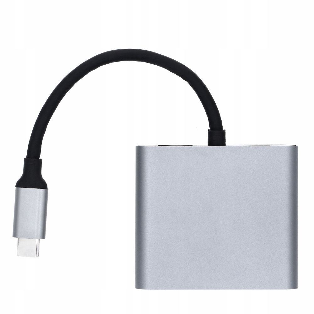 ADAPTER HUB USB C- 2xHDMI+USB 3.0+PD SPLITTER 4w1