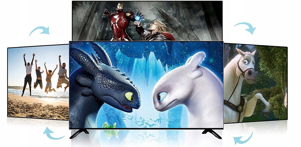 SWITCH HDMI 2.0 4x1 ROZDZIELAC EKSTRAKTOR AUDIO 4K