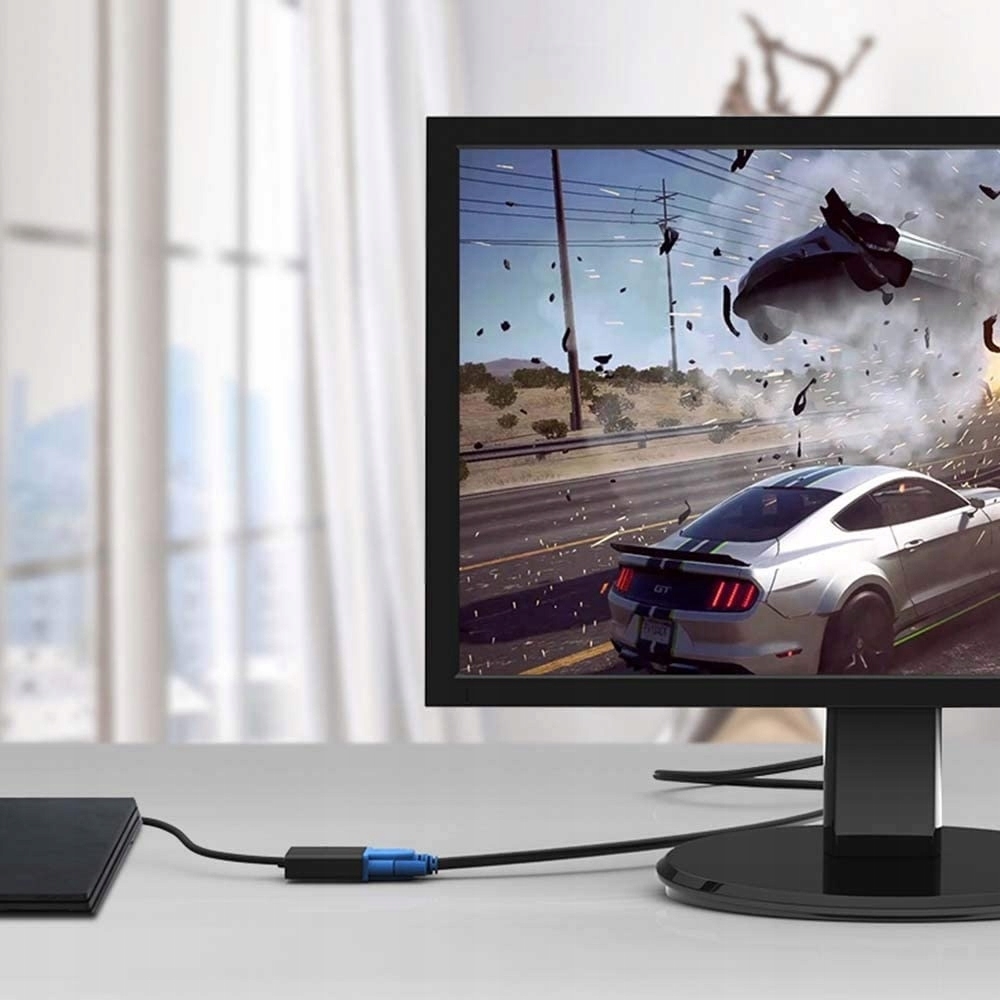 ADAPTER KONWERTER Z HDMI NA VGA+AUDIO + ZASILANIE