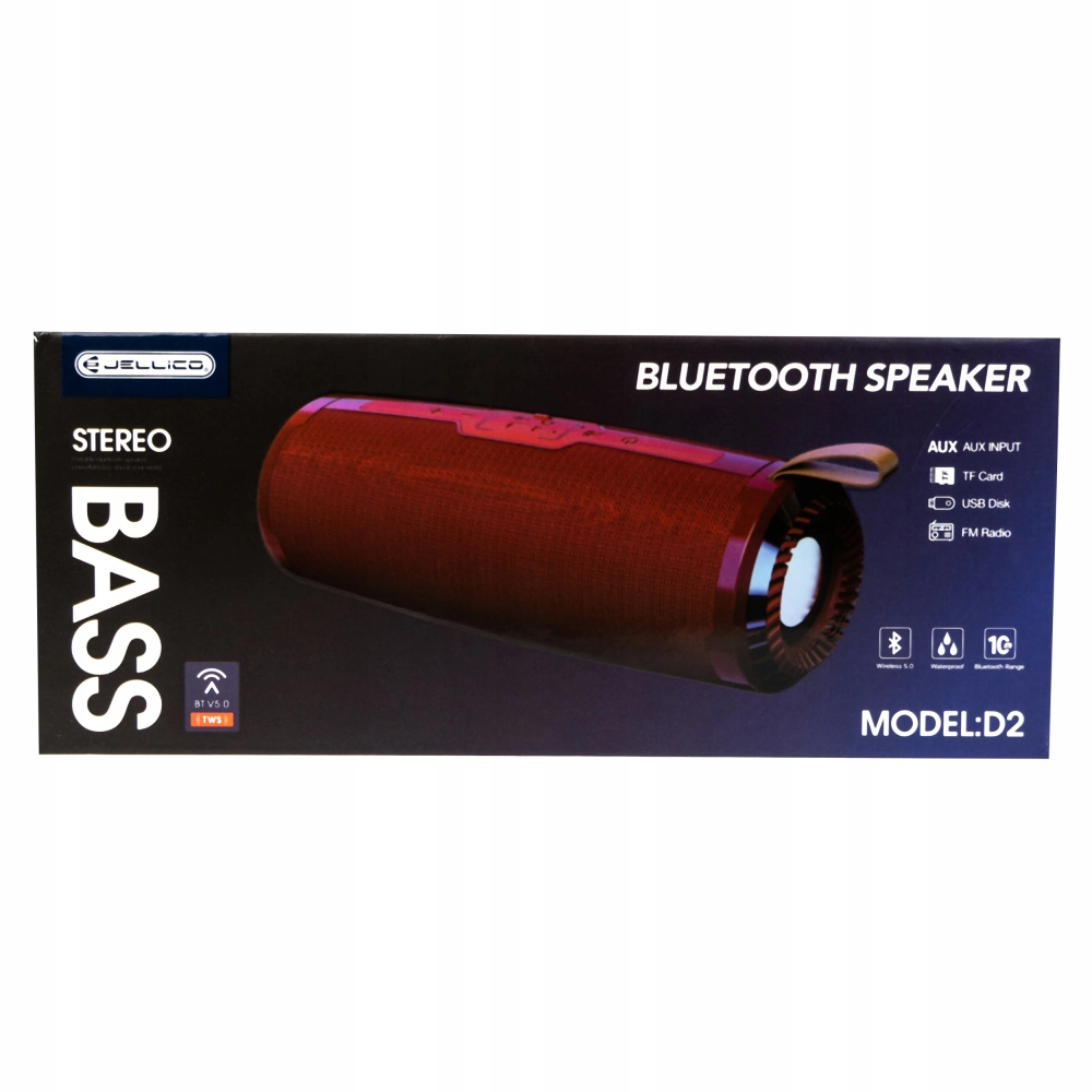 GŁOŚNIK PRZENOŚNY BASS BLUETOOTH 5.0 WODOODPORNY