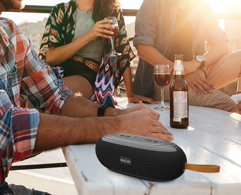GŁOŚNIK MOBILNY BLUETOOTH STEREO 360 MOCNA BATERIA