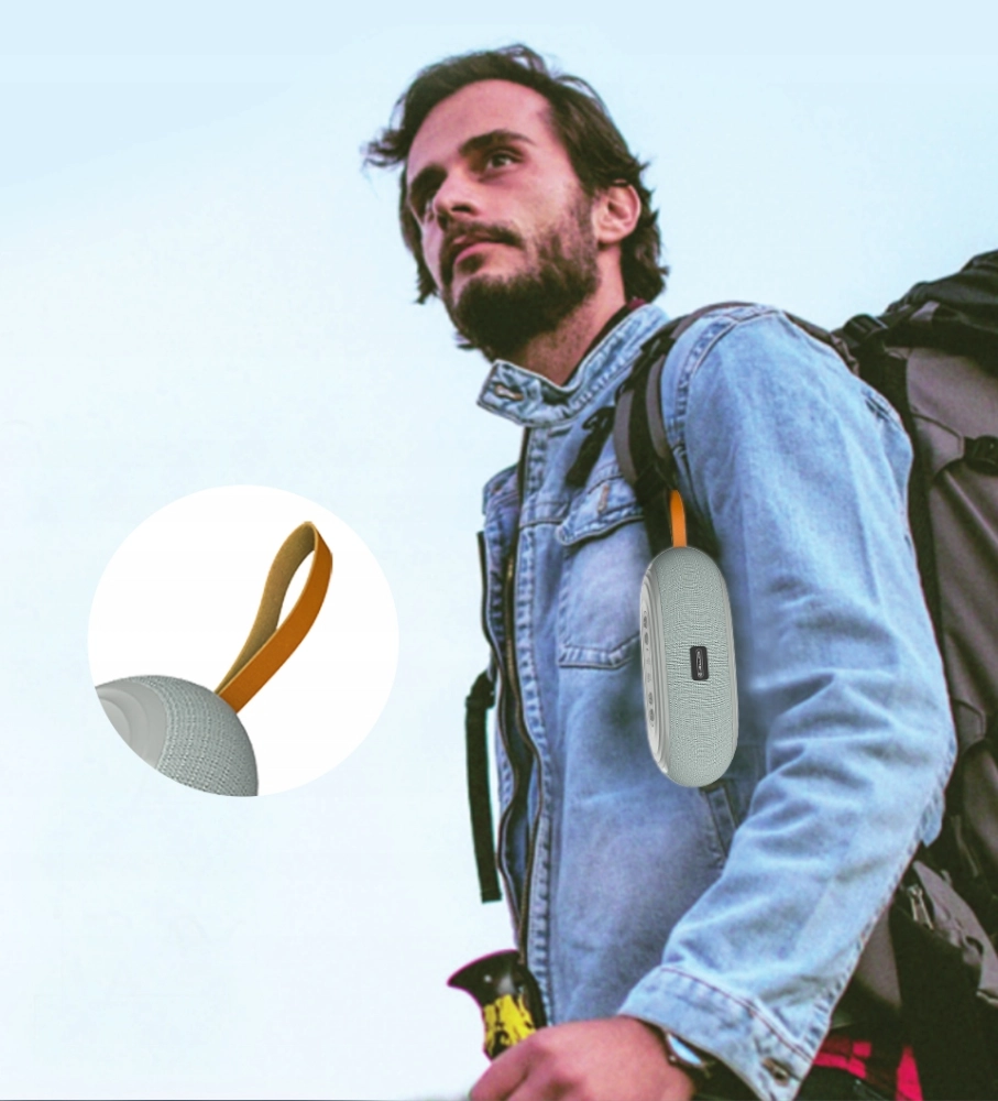 GŁOŚNIK MOBILNY BLUETOOTH STEREO 360 MOCNA BATERIA