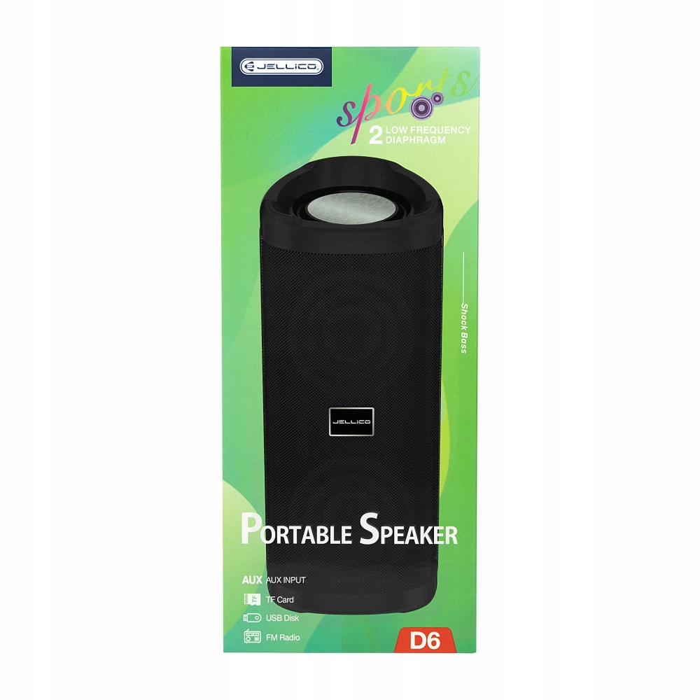 GŁOŚNIK PRZENOŚNY MOCNY BASS BLUETOOTH 5.0 USB