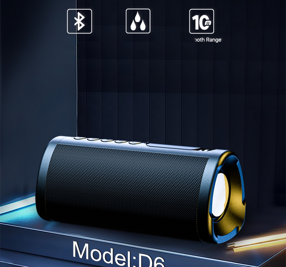 GŁOŚNIK PRZENOŚNY MOCNY BASS BLUETOOTH 5.0 USB