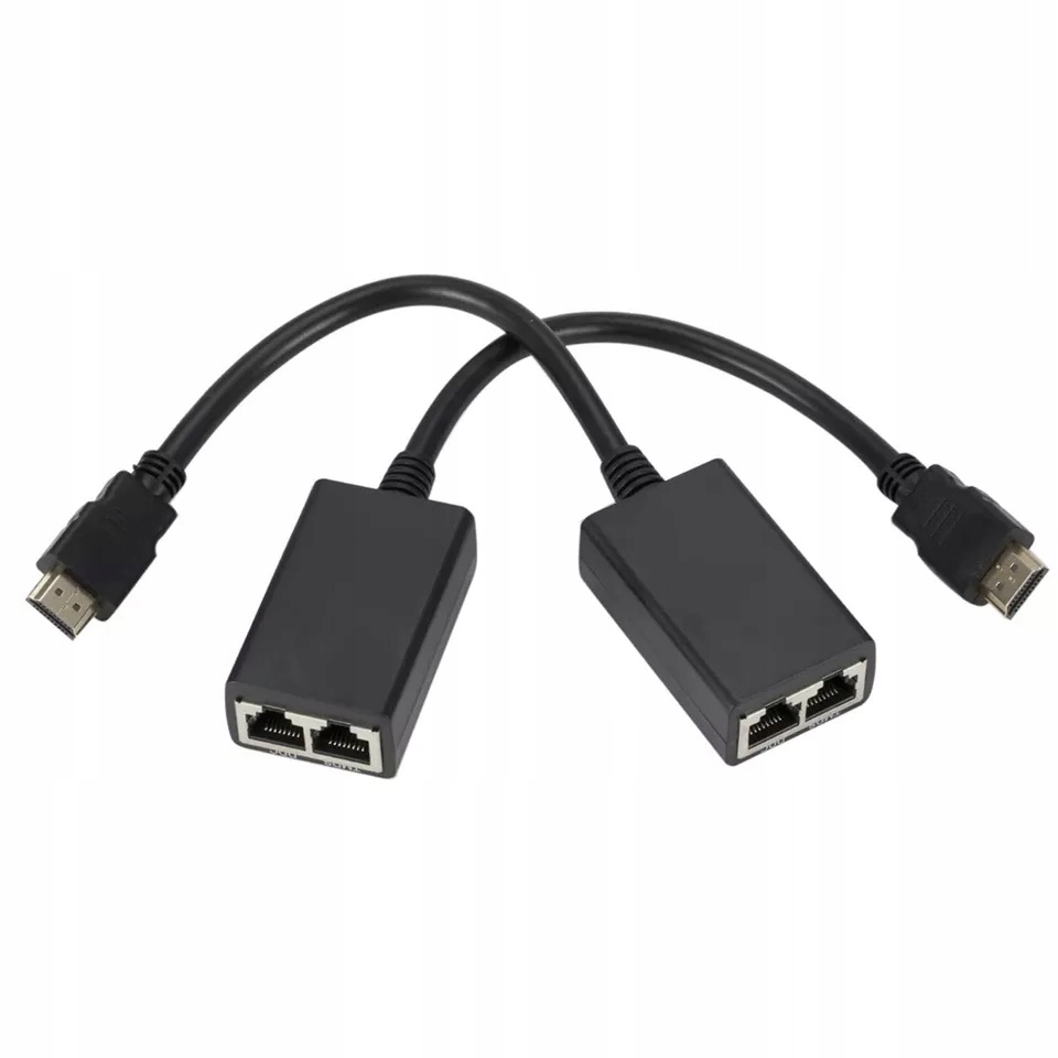 KABEL KONWERTER HDMI na LAN PO SKRĘTCE RJ45 30M