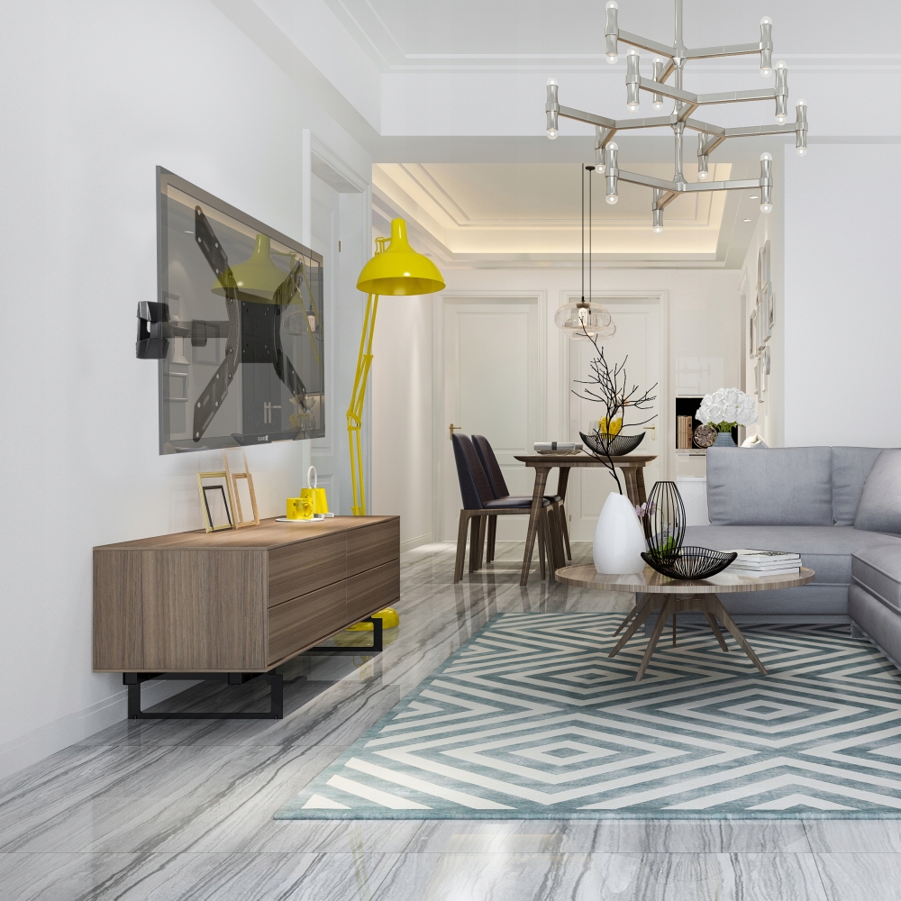 UCHWYT TV 55" OBROTOWY UCHYLNY WIESZAK ŚCIENNY LCD