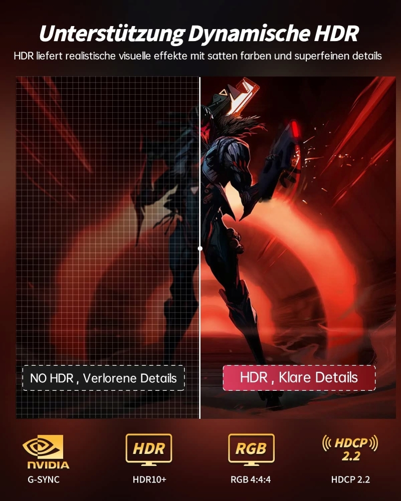 KABEL DISPLAYPORT - HDMI 2.1 ADAPTER DP 8K 4K120HZ