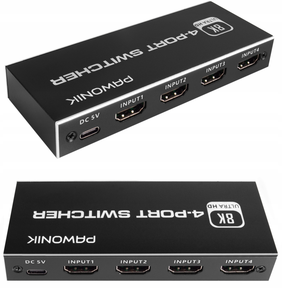 SWITCH HDMI 2.1 4x1 PRZEŁĄCZNIK 8K 4K 120HZ 240HZ