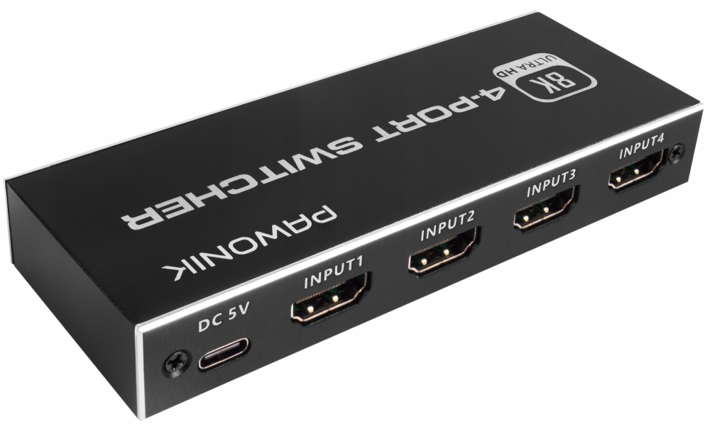 SWITCH HDMI 2.1 4x1 PRZEŁĄCZNIK 8K 4K 120HZ 240HZ