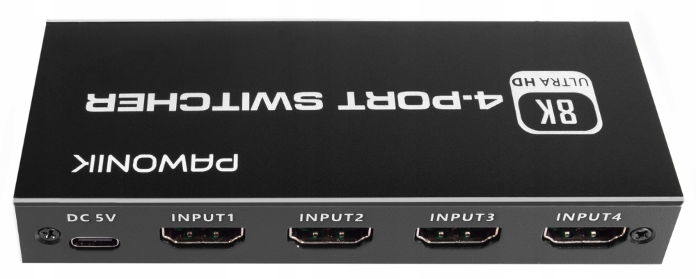 SWITCH HDMI 2.1 4x1 PRZEŁĄCZNIK 8K 4K 120HZ 240HZ