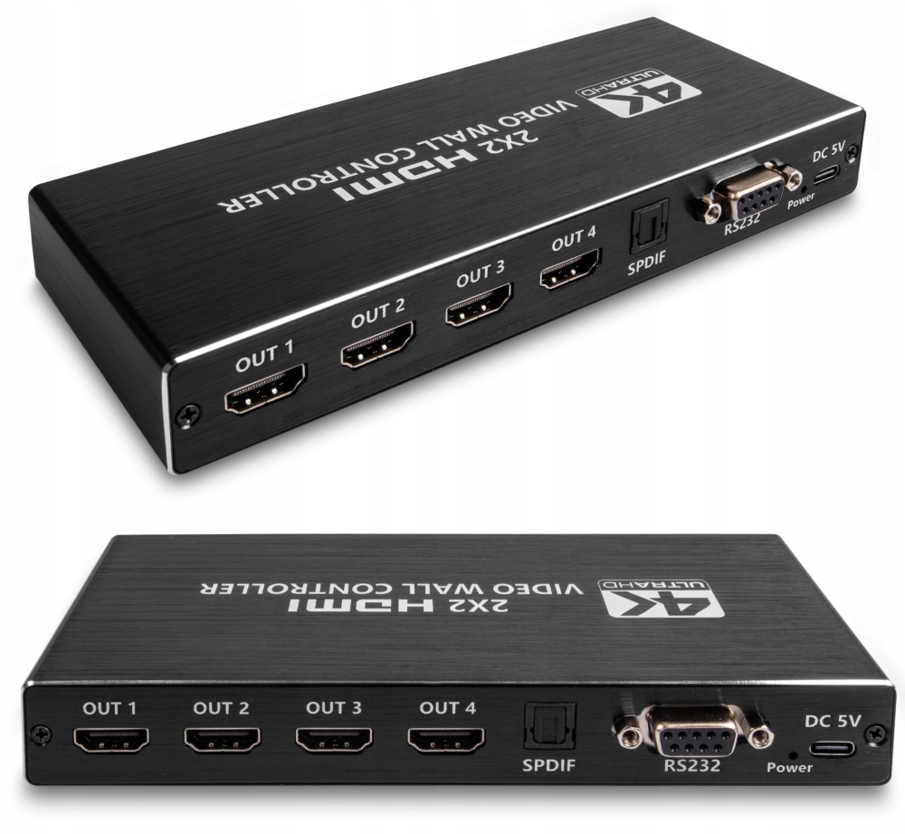 KONTORLER ŚCIANY VIDEO WALL HDMI 2X2 ROZGAŁĘŹNIK