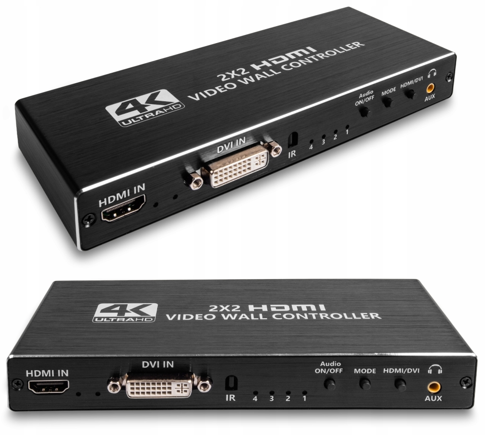 KONTORLER ŚCIANY VIDEO WALL HDMI 2X2 ROZGAŁĘŹNIK