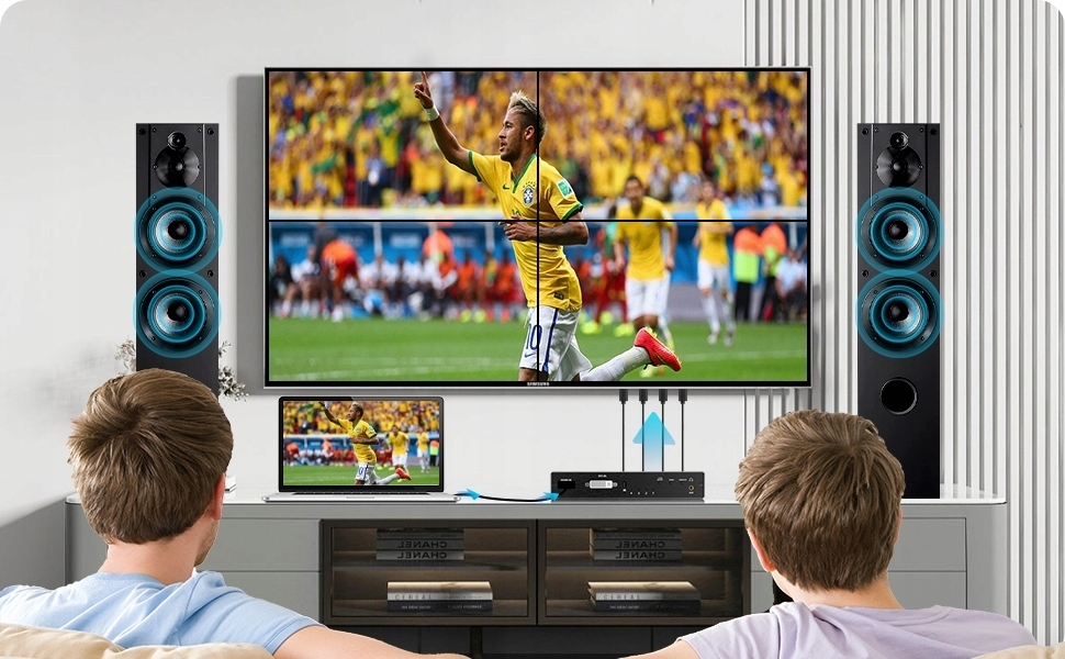 KONTORLER ŚCIANY VIDEO WALL HDMI 2X2 ROZGAŁĘŹNIK