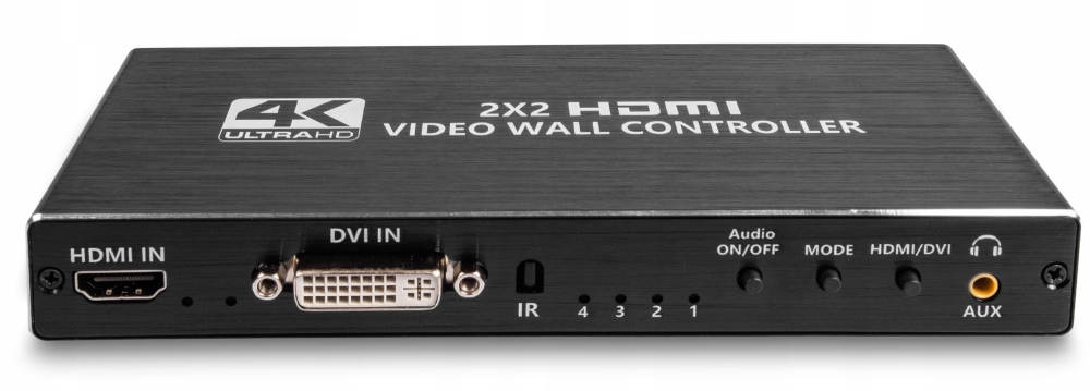 KONTORLER ŚCIANY VIDEO WALL HDMI 2X2 ROZGAŁĘŹNIK