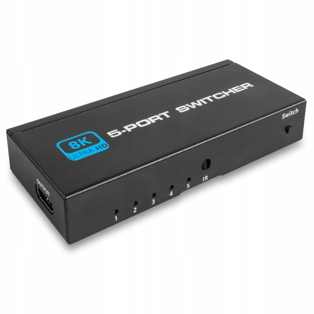 SWITCH HDMI 2.1 5x1 PRZEŁĄCZNIK 8K 4K 120HZ 240HZ