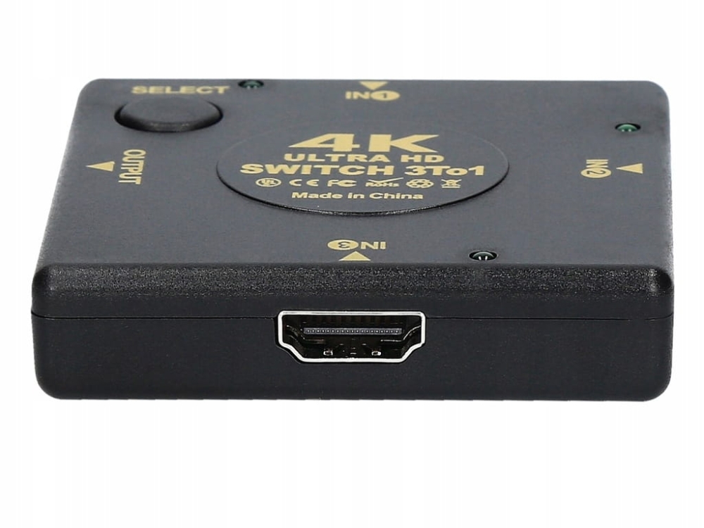 SWITCH 3x HDMI PRZEŁĄCZNIK ROZDZIELACZ ULTRA HD 4K