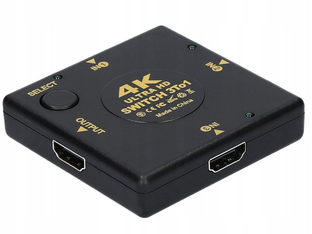 SWITCH 3x HDMI PRZEŁĄCZNIK ROZDZIELACZ ULTRA HD 4K