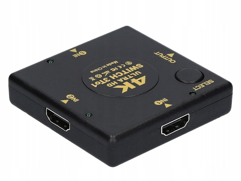 SWITCH 3x HDMI PRZEŁĄCZNIK ROZDZIELACZ ULTRA HD 4K