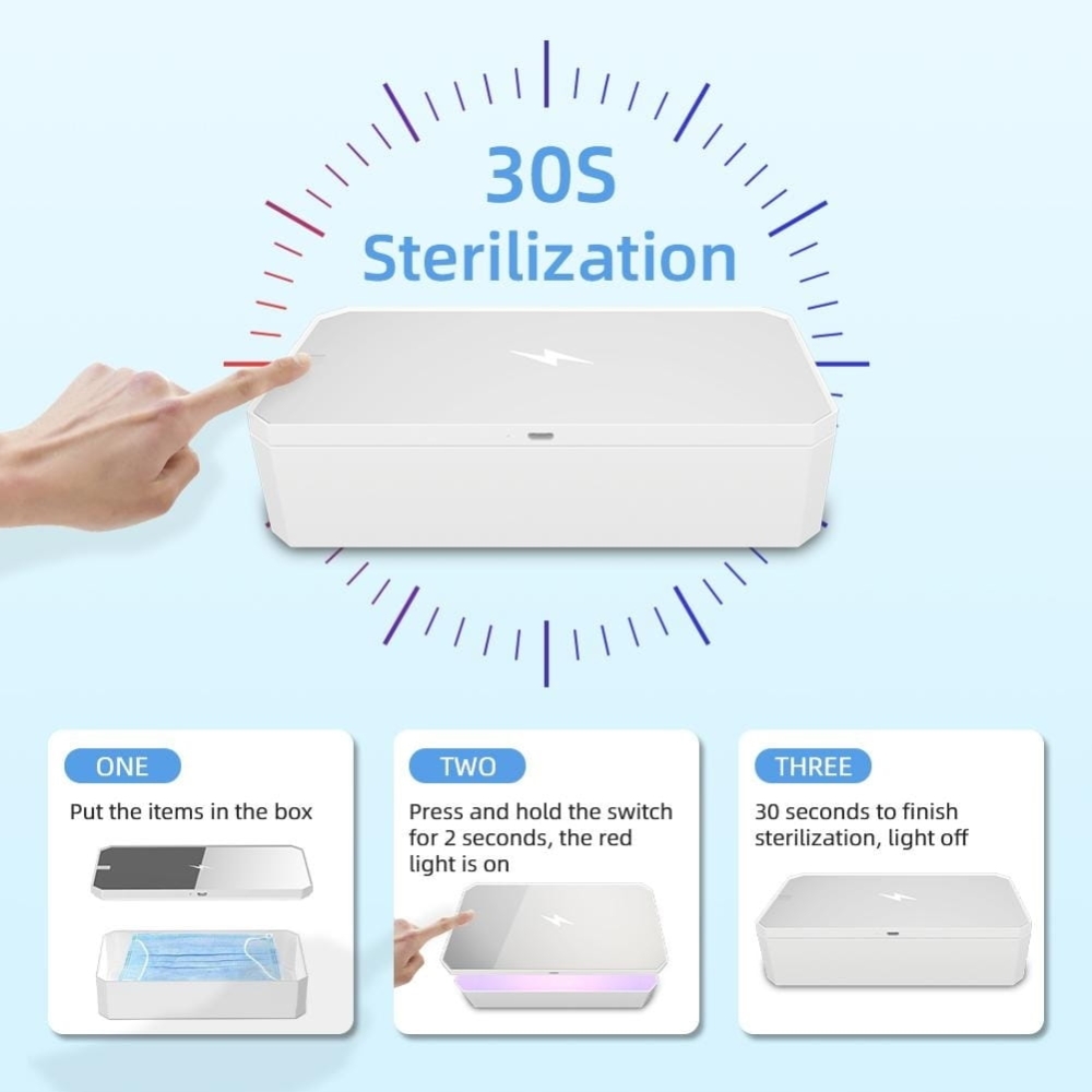 ŁADOWARKA BEZPRZEWODOWA STERYLIZATOR UV + LUSTERKO