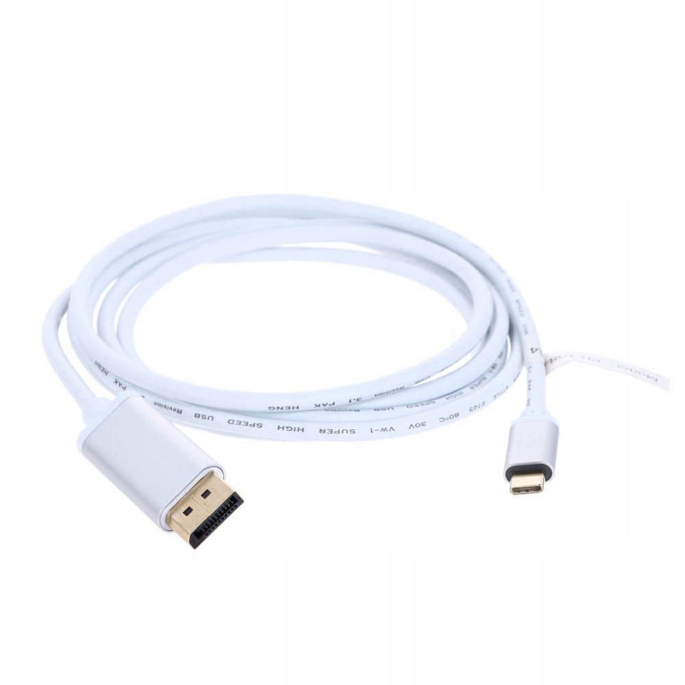 Kabel USB C do DISPLAYPORT 1,8M DP 4K Thunderbolt