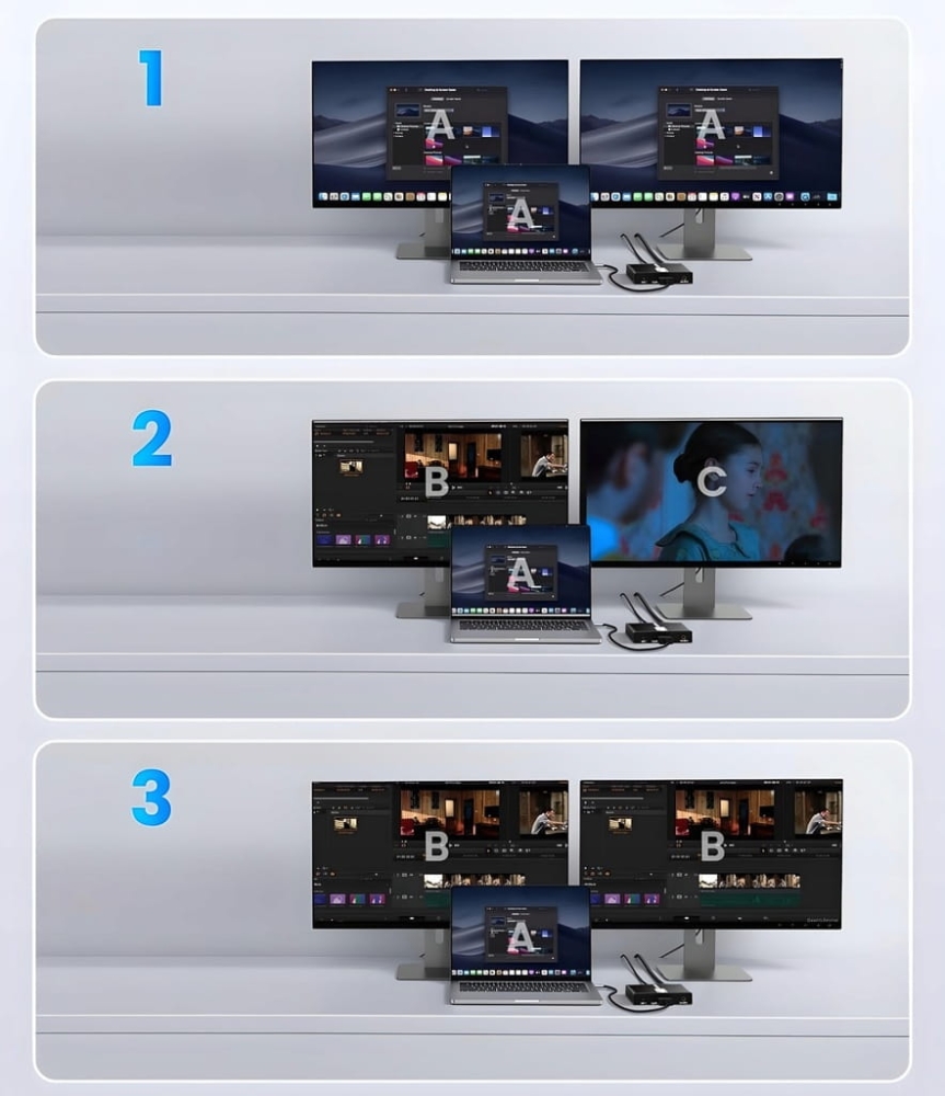 SPLITTER DISPLAYPORT 1X2 SPLITTER ROZDZIELACZ ROZGAŁĘŹNIK 4K 240HZ 144HZ