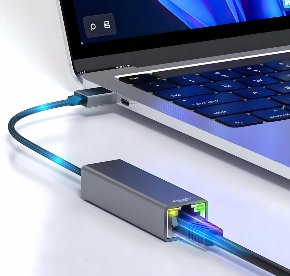 ADAPTER SIECIOWY USB 3.0 KARTA SIECIOWA LAN RJ45 1000MBPS Ethernet Gigabit