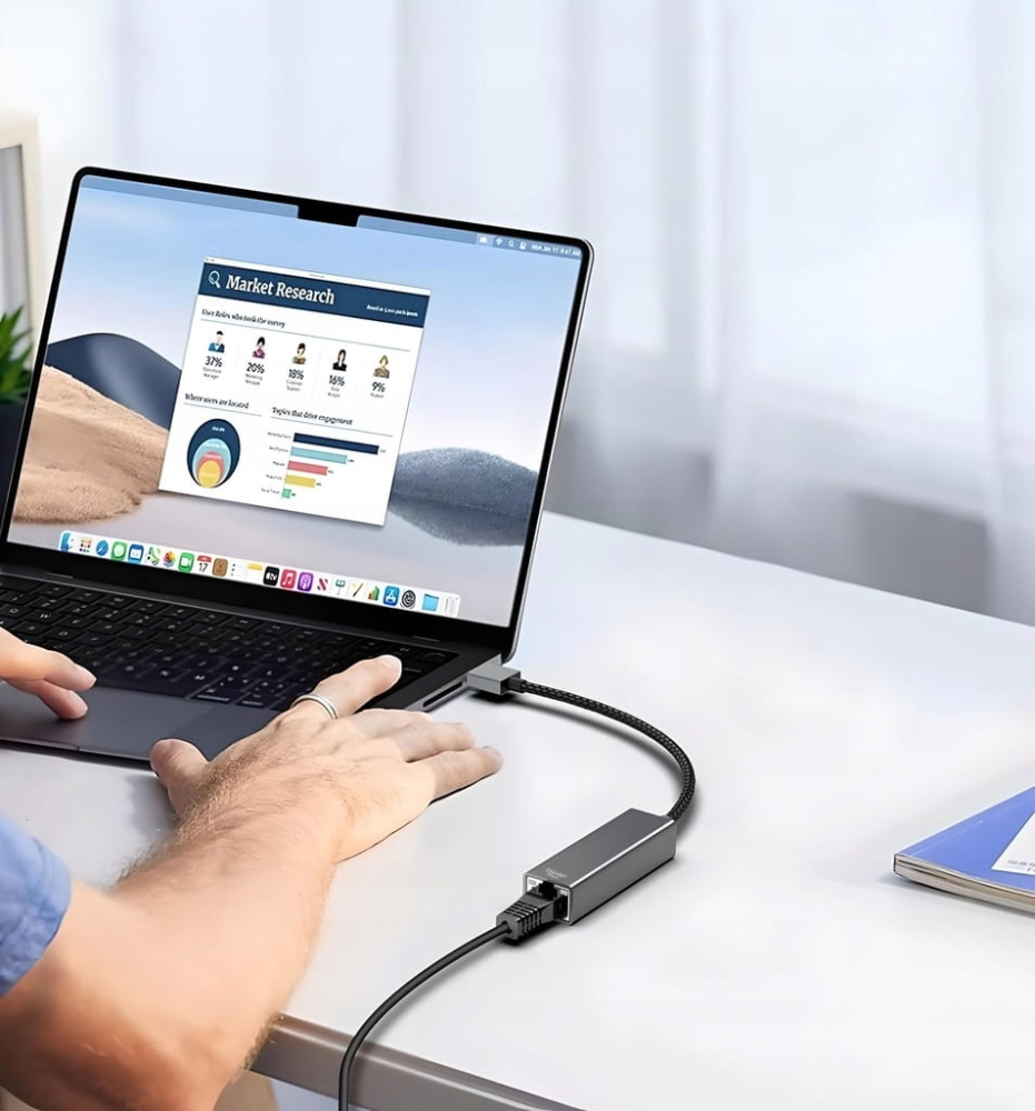 ADAPTER SIECIOWY USB 3.0 KARTA SIECIOWA LAN RJ45 1000MBPS Ethernet Gigabit