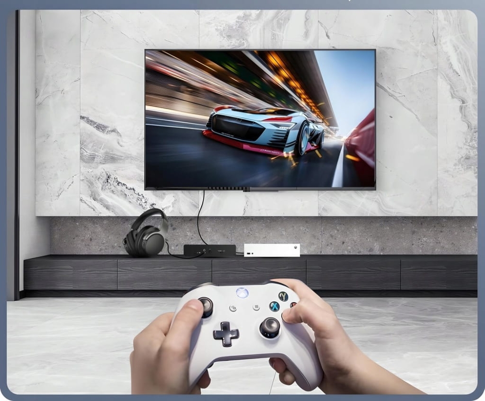 Ekstraktor HDMI 2.1 TOSLINK KONWERTER ATMOS 7.1 eARC HDCP 2.3 8K 4K 120Hz