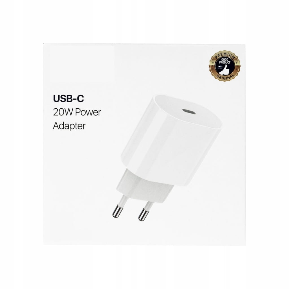 SZYBKA ŁADOWARKA USB-C ZASILACZ IPHONE KOSTKA 20W