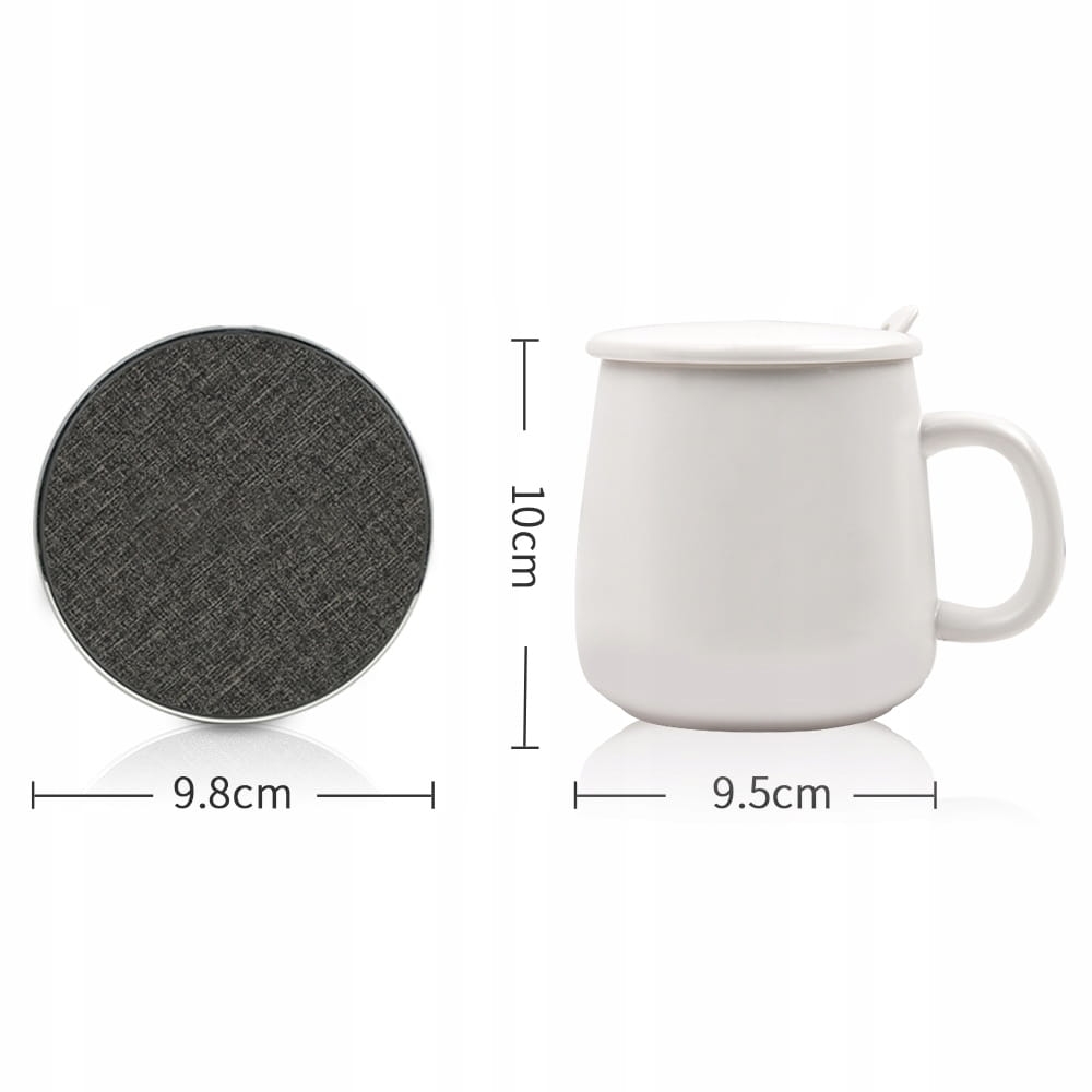 KUBEK PODGRZEWANY CERAMICZNY ŁADOWARKA INDUKCYJNA
