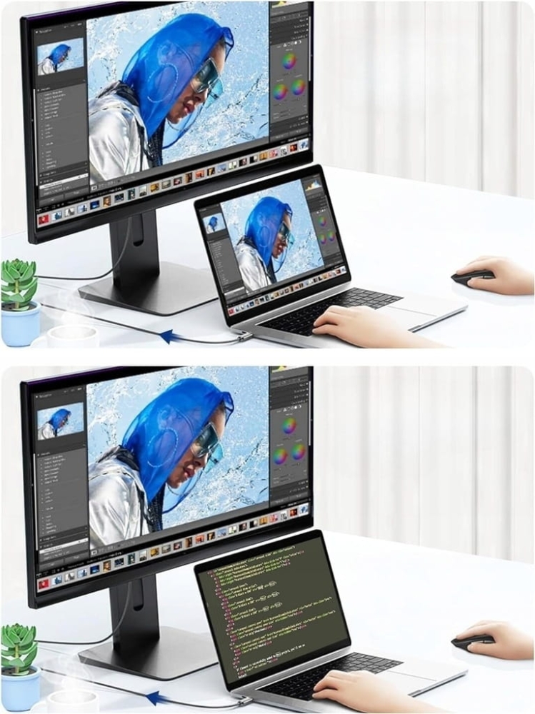 Kabel USB C do HDMI ADAPTER PRZEJŚCIÓWKA TYP C 3.1 FULL HD 4K UHD 1,8M