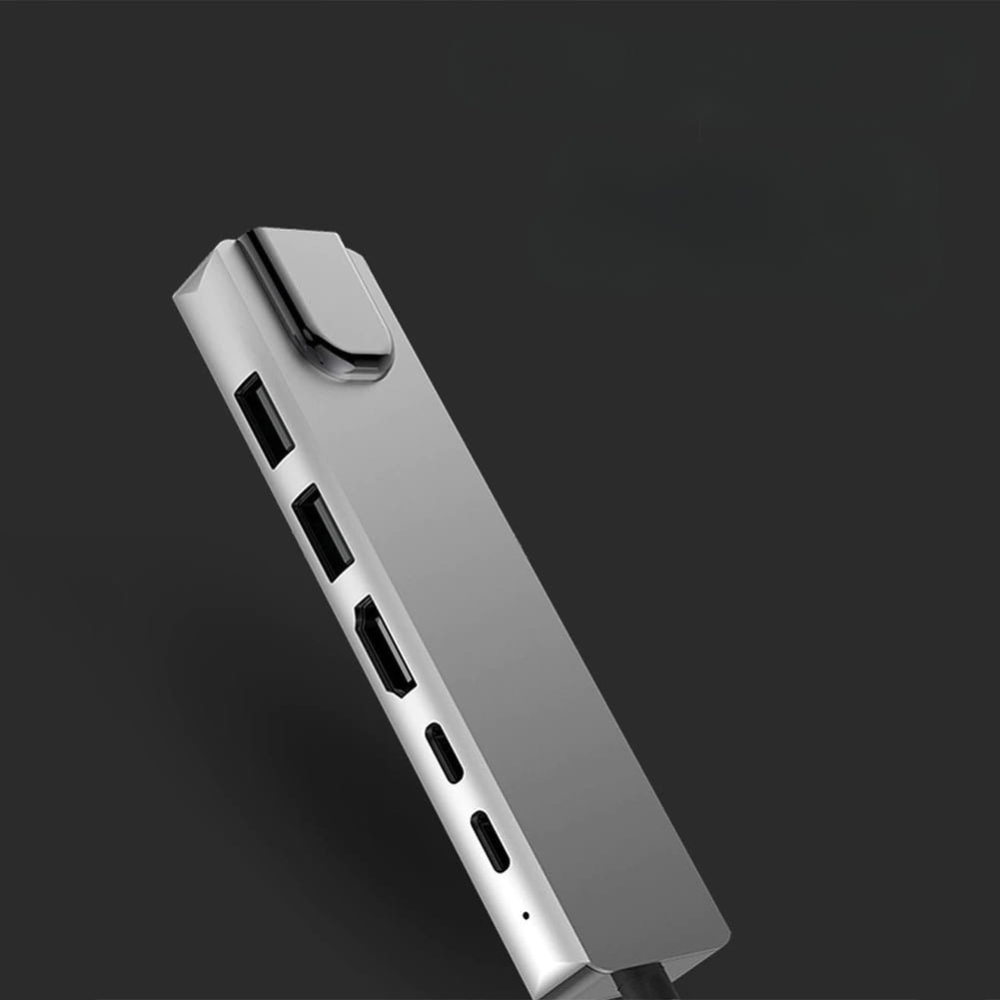 HUB USB-C -> HDMI 2xUSB 3.0 RJ45 LAN PD MacBook M1 ADAPTER 6w1 Thunderbolt