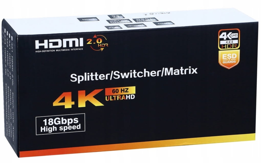 Matrix 4x2 Switch Splitter HDMI 2.0 HDR 18G UHD 4K