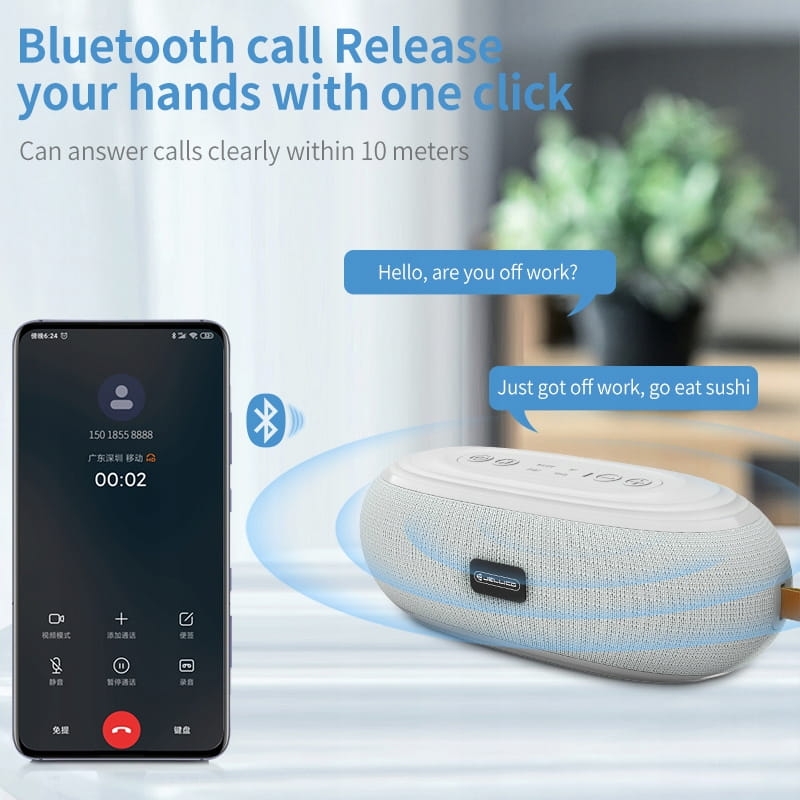 GŁOŚNIK BLUETOOTH PRZENOŚNY BEZPRZEWODOWY MOBILNY RADIO FM SD MOCNY USB AUX