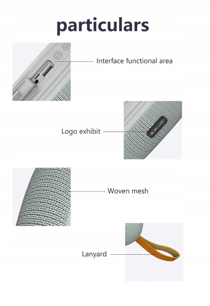 GŁOŚNIK BLUETOOTH PRZENOŚNY BEZPRZEWODOWY MOBILNY RADIO FM SD MOCNY USB AUX