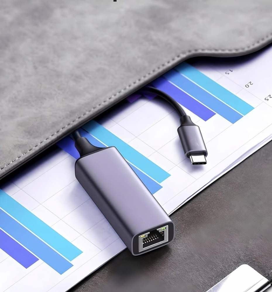 ADAPTER SIECIOWY USB-C KARTA SIECIOWA LAN RJ45 1000MBPS Ethernet Gigabit