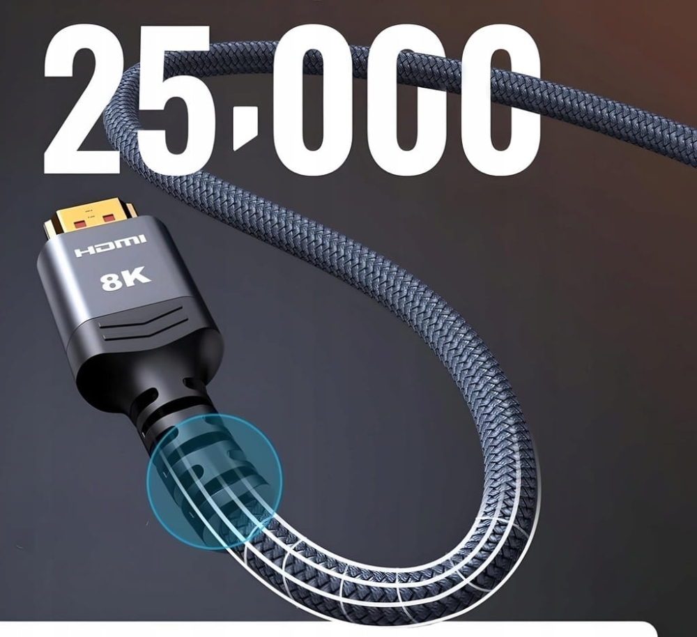 Kabel HDMI 2.1 Ultra High Speed 8K 60Hz 4K 120Hz 2m PS5 Xbox TV eARC UHD