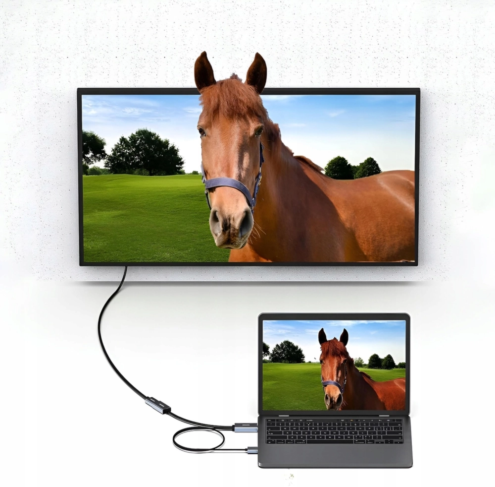 Konwerter HDMI do Displayport Adapter DP 4K@30Hz