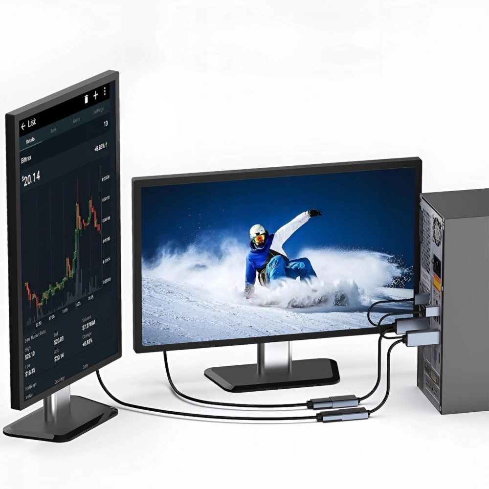 Konwerter HDMI do Displayport Adapter DP 4K@30Hz