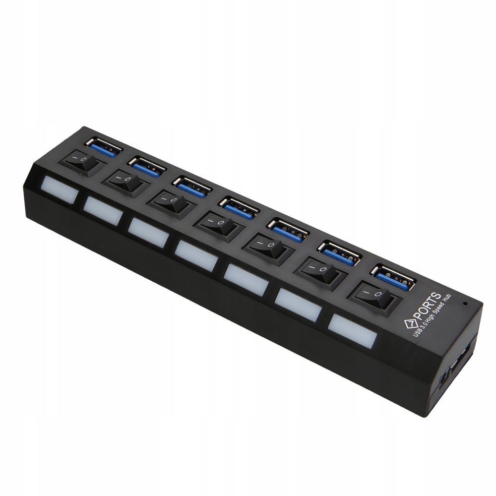 HUB USB 3.0 7 Portów x7 ROZGAŁĘŹNIK Rozdzielacz